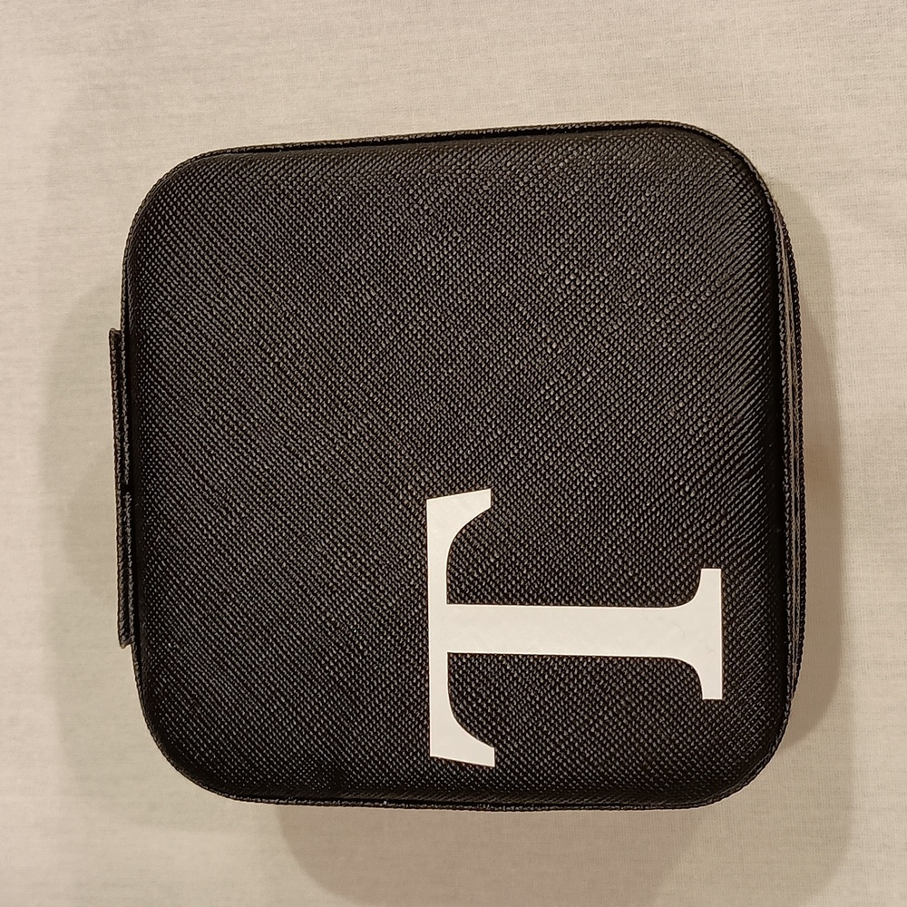 Initial T travel jewelry box